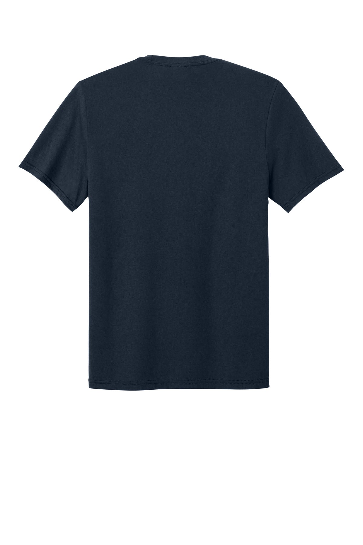 Rear View of DeepNavy Port & Co Tri-Blend Tee. PC330