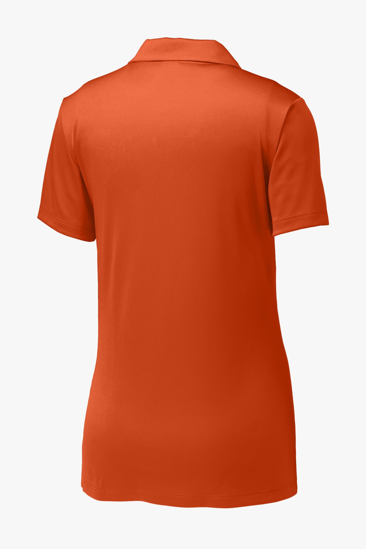 Rear View of DeepOrange Sport-Tek Women's PosiCharge Competitor Polo. LST550