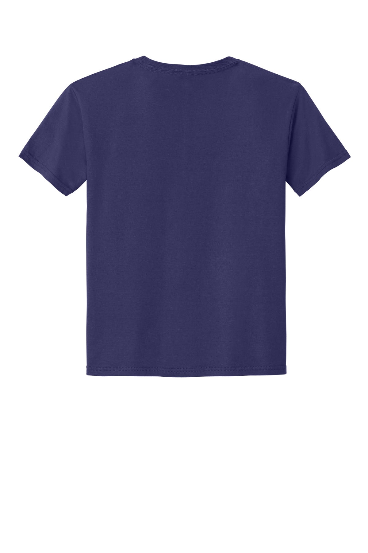 Rear View of DeepPurple Jerzees Classics Youth Cotton T-Shirt 363Y