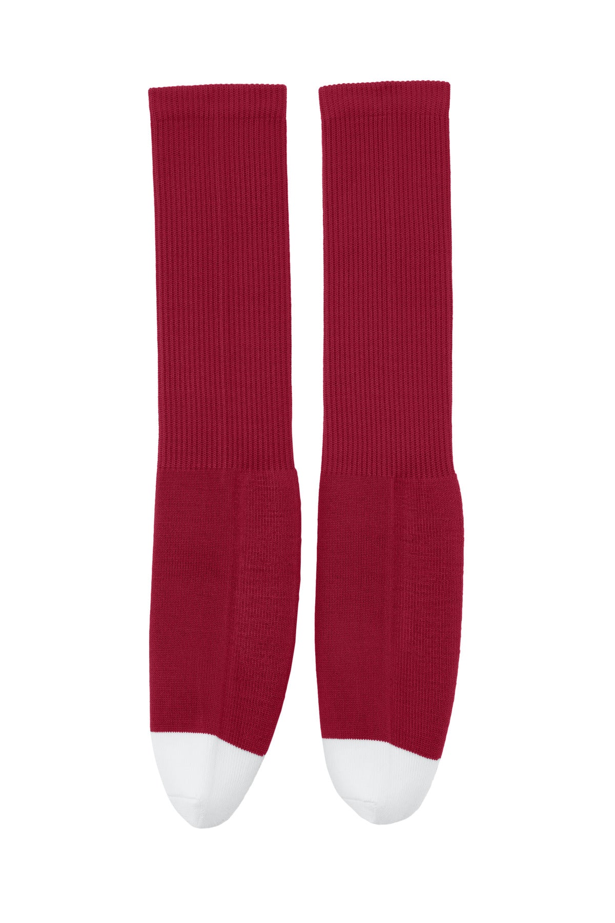 Rear View of DeepRed Sport-Tek All Sport OTC Socks STA05