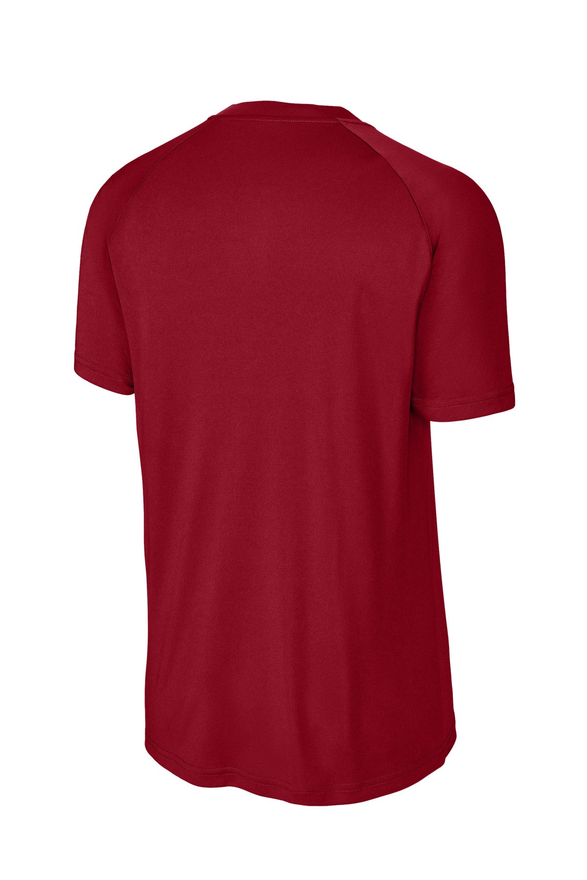 Rear View of DeepRed Sport-Tek PosiCharge Competitor 2-Button Henley ST359