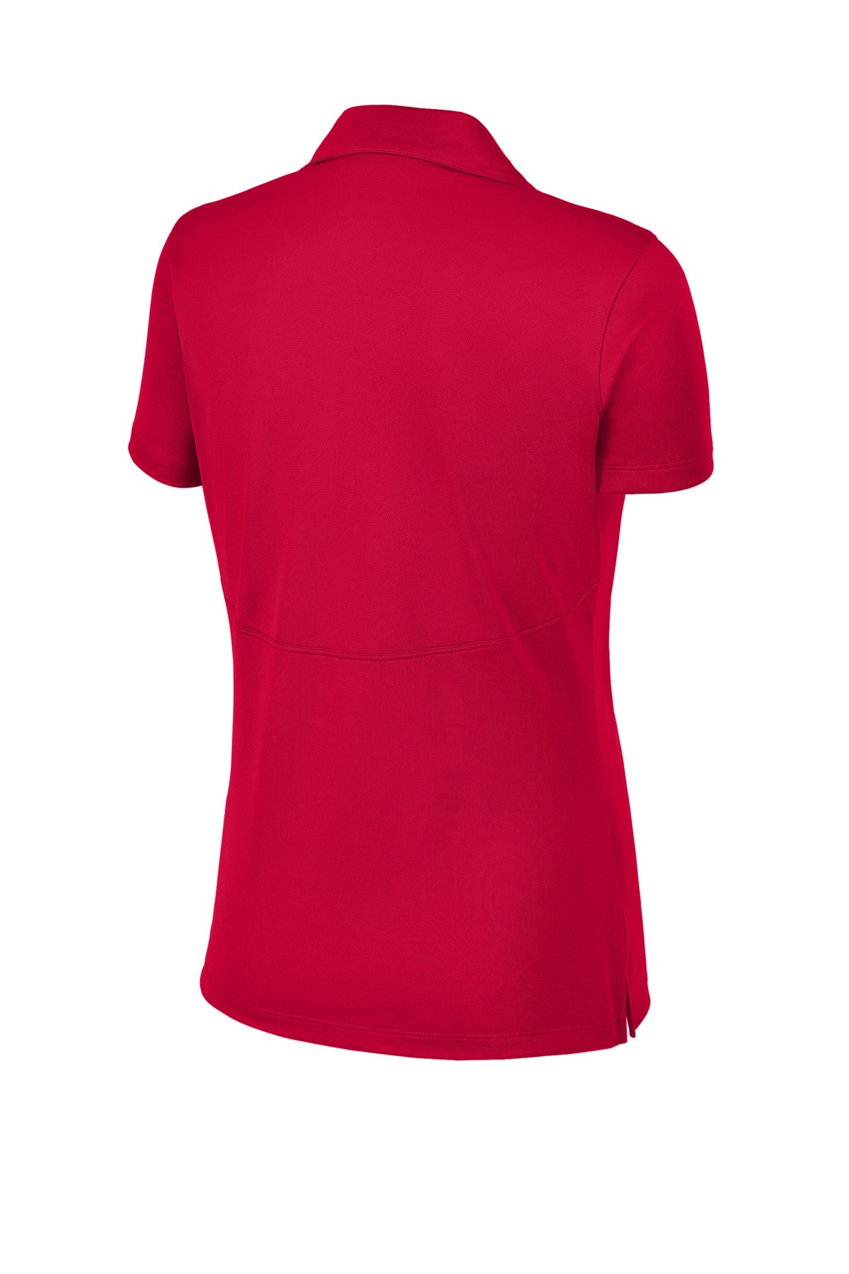 Rear View of DeepRed Sport-Tek Women's Micropique Sport-Wick Polo. LST650