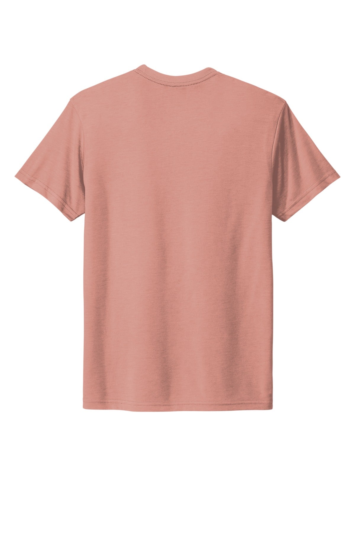 Rear View of DesertPink Next Level Apparel Adult Tri-Blend Tee. NL6010