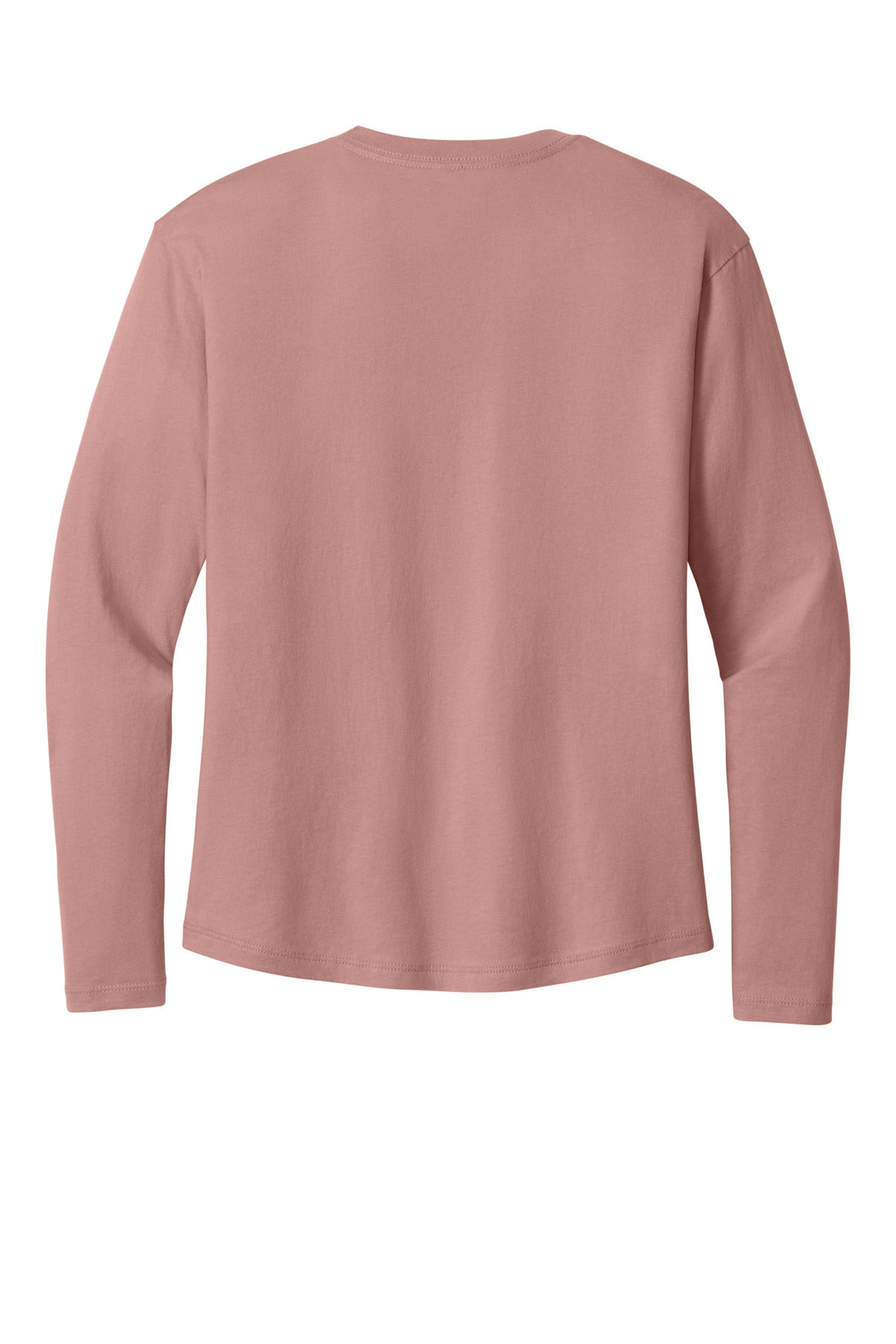 Rear View of DesertPink Next Level Apparel Women's Cotton Relaxed Long Sleeve Tee NL3911