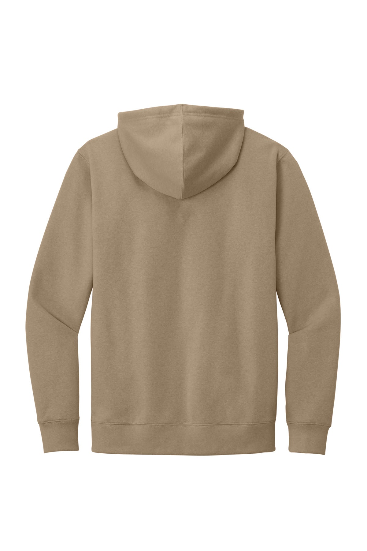 Rear View of DesertTan District V.I.T. Fleece Hoodie DT6100