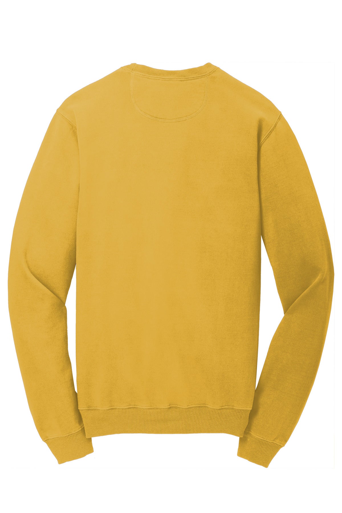 Rear View of Dijon Port & Co Beach Wash Garment-Dyed Crewneck Sweatshirt PC098