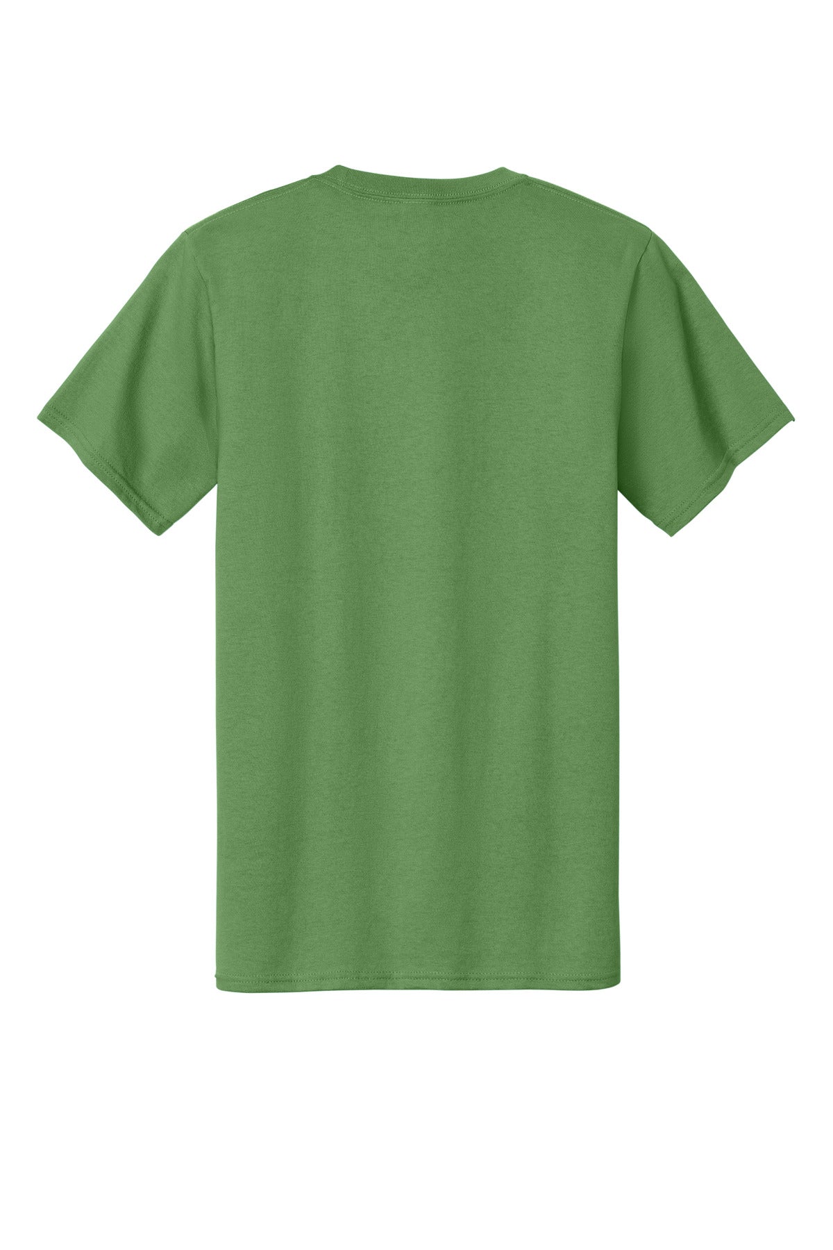 Rear View of Dill Green Port & Co Tall Essential Tee. PC61T