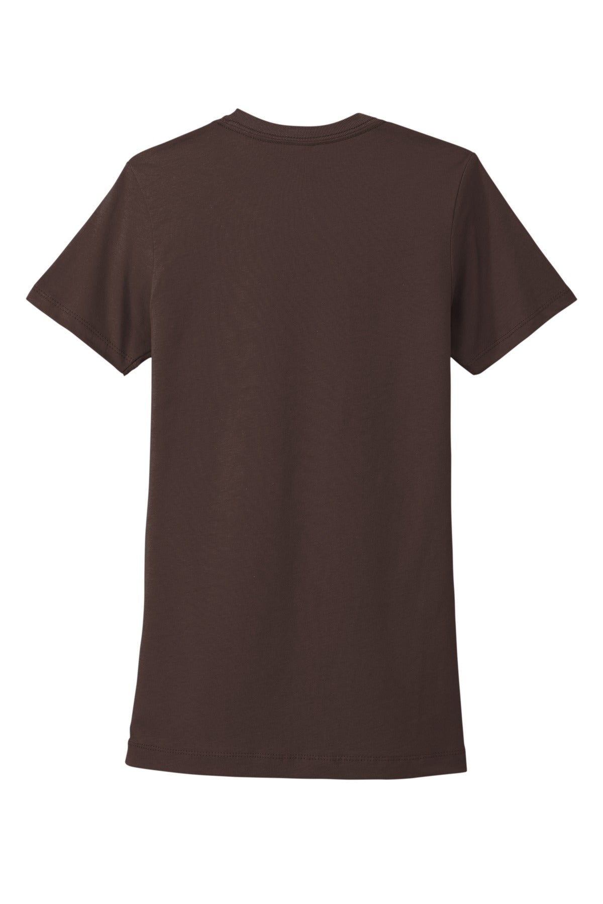 Rear View of DKChocolte Next Level Apparel Women's Cotton Tee. NL3900