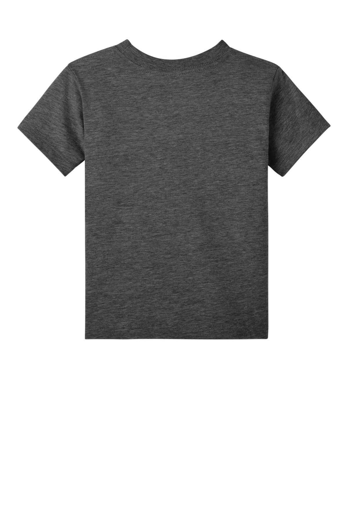 Rear View of DkGyHthr BELLA+CANVAS Toddler Short Sleeve Tee BC3001T
