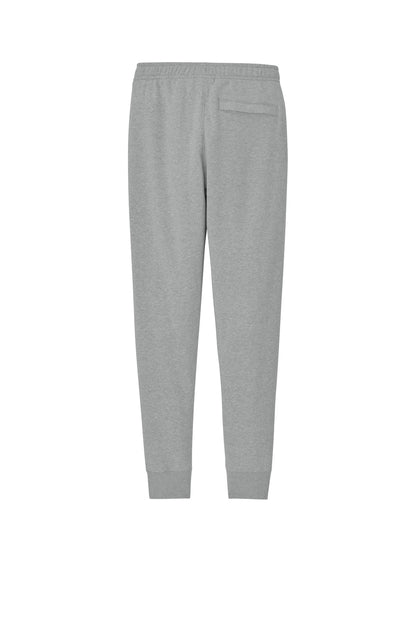 Rear View of DkGyHthr Nike Club Fleece Jogger NKHM8045