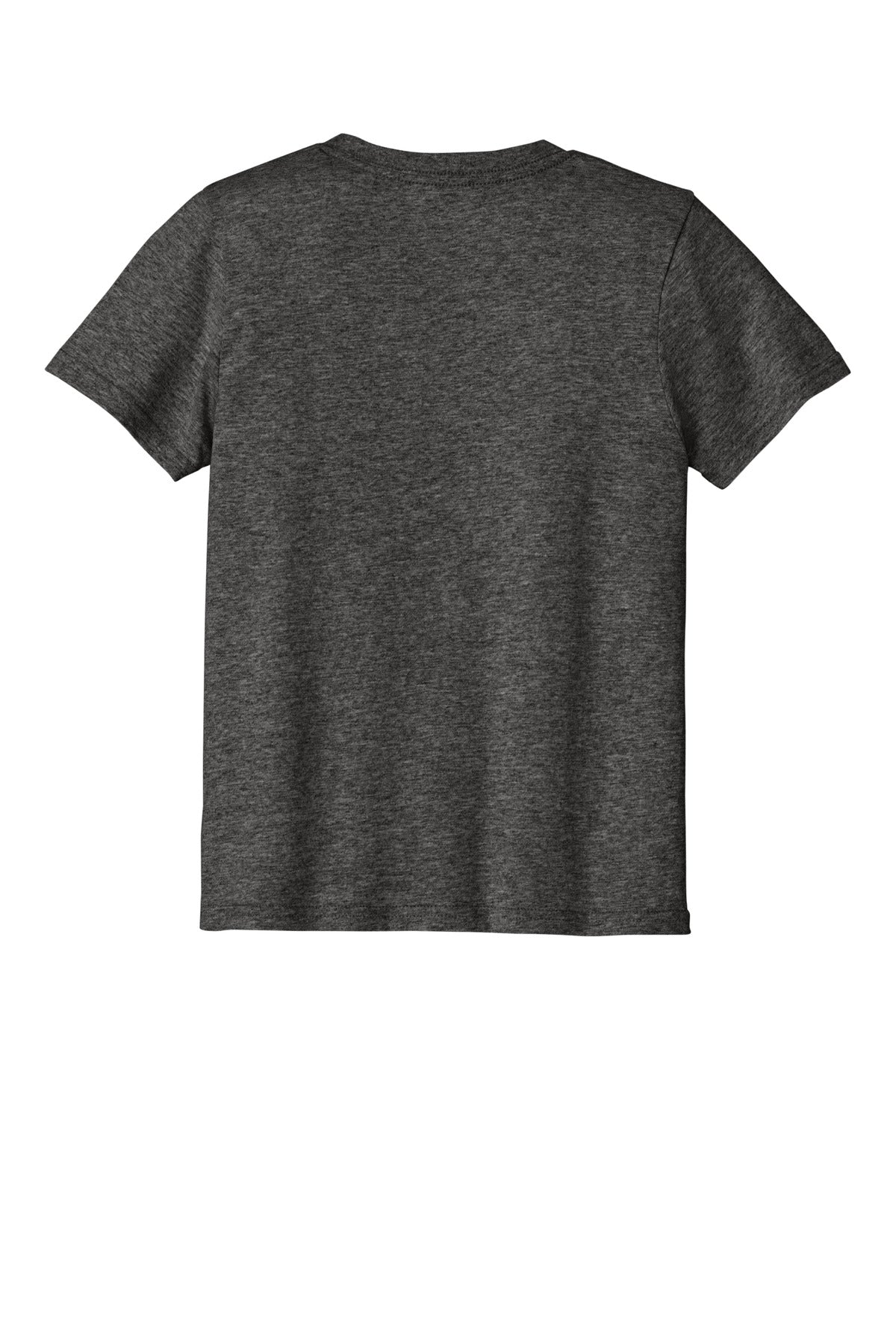 Rear View of DkHtGry Port & Co Youth Easy Cotton Tee PC43Y