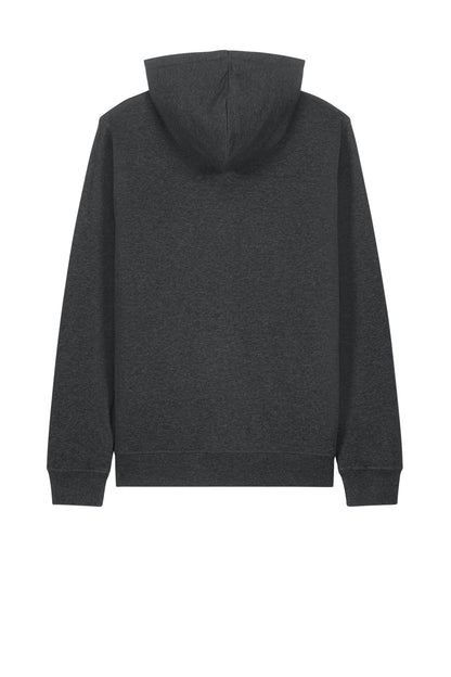 Rear View of DkHtGry Stanley/Stella Unisex Sounder Hooded Sweatshirt SXU012
