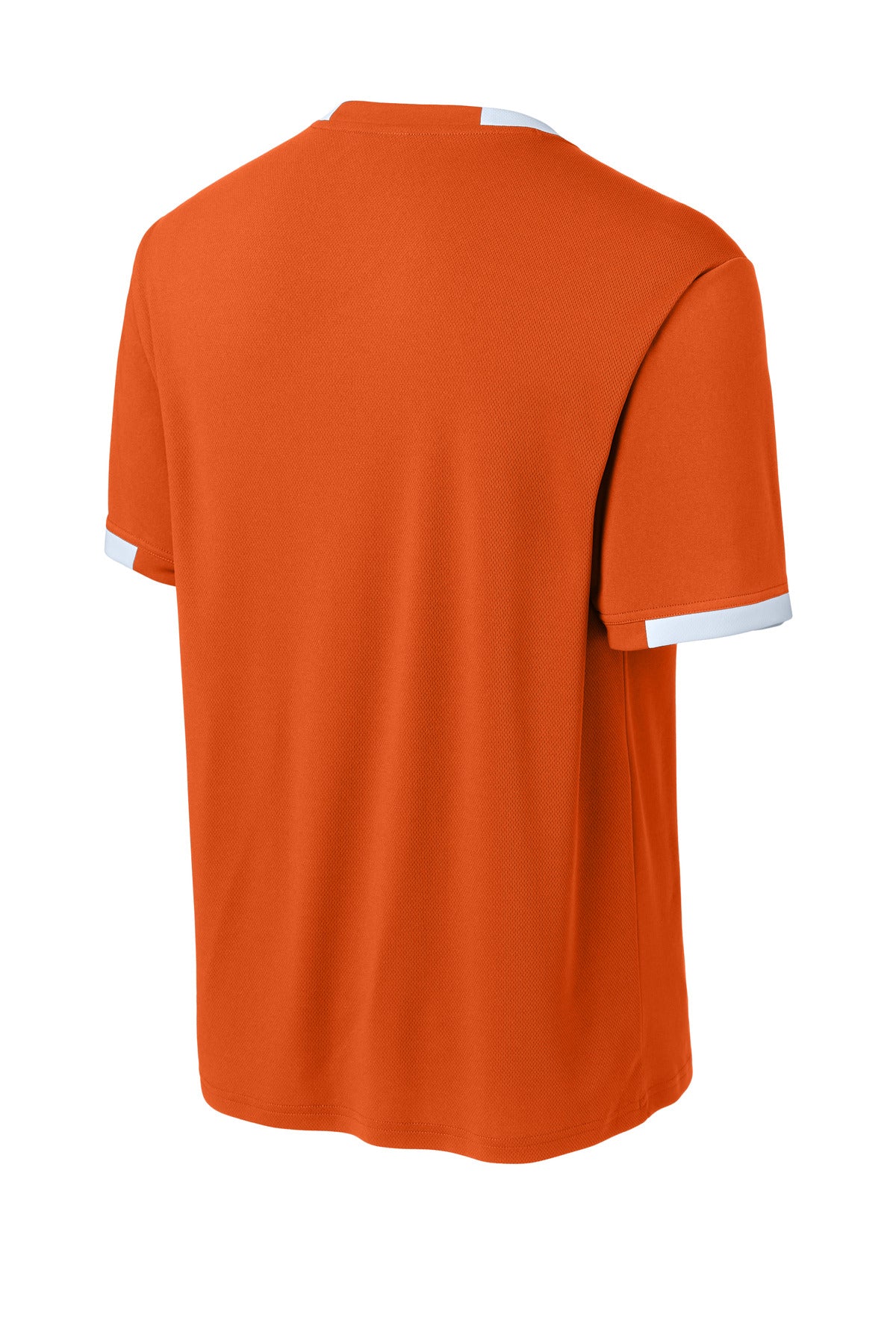Rear View of DpOr/White Sport-Tek Club Short Sleeve Crew ST440