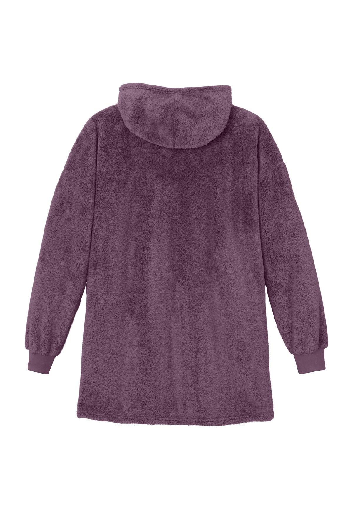 Rear View of DpPrplMist Port Authority Plush Poncho BP42
