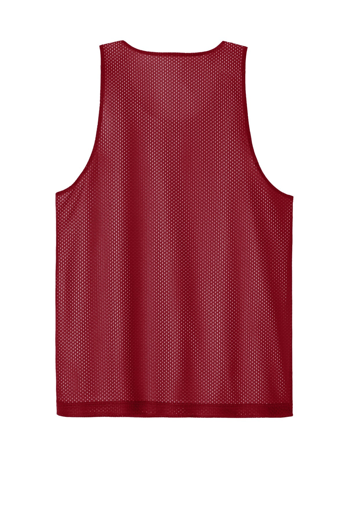 Rear View of DpRd/Wht Sport-Tek PosiCharge Reversible Mesh Tank ST5000