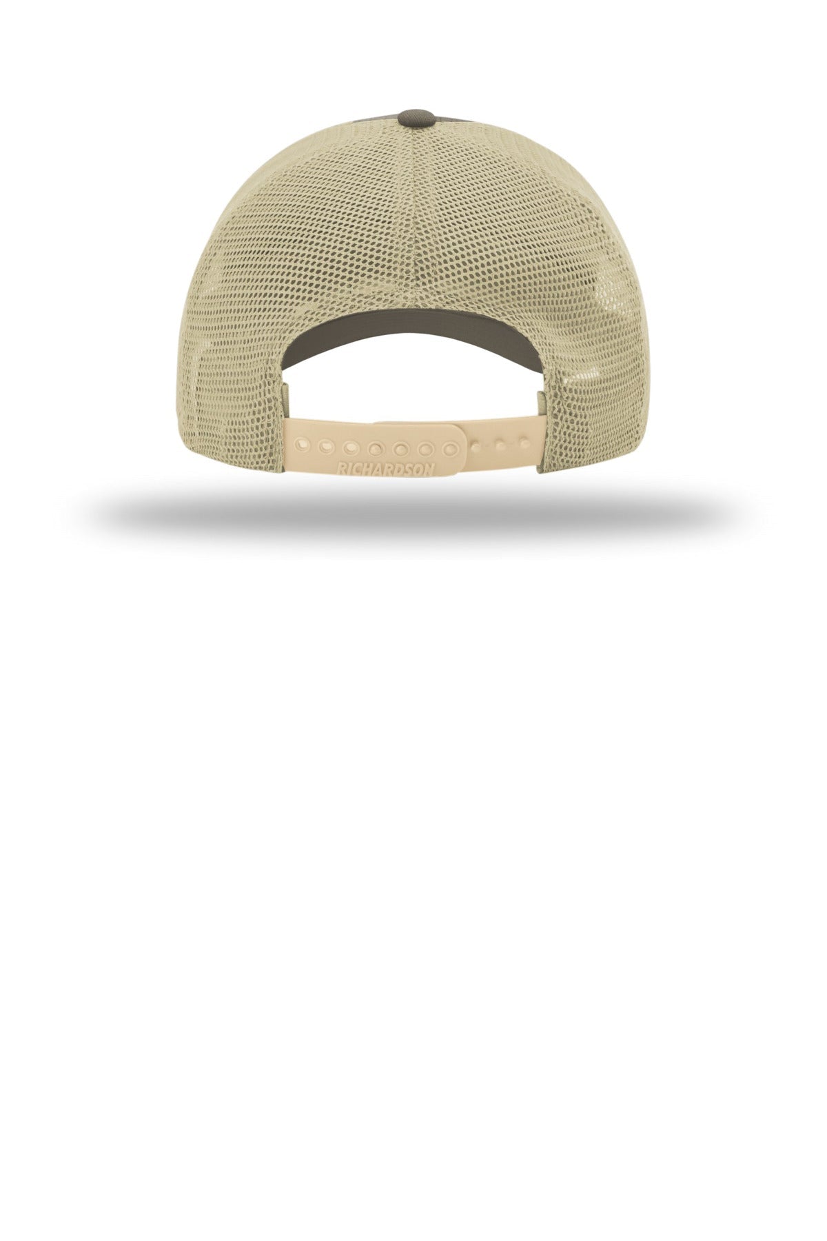 Rear View of Drftwd/Khk Richardson Garment Washed Trucker 111