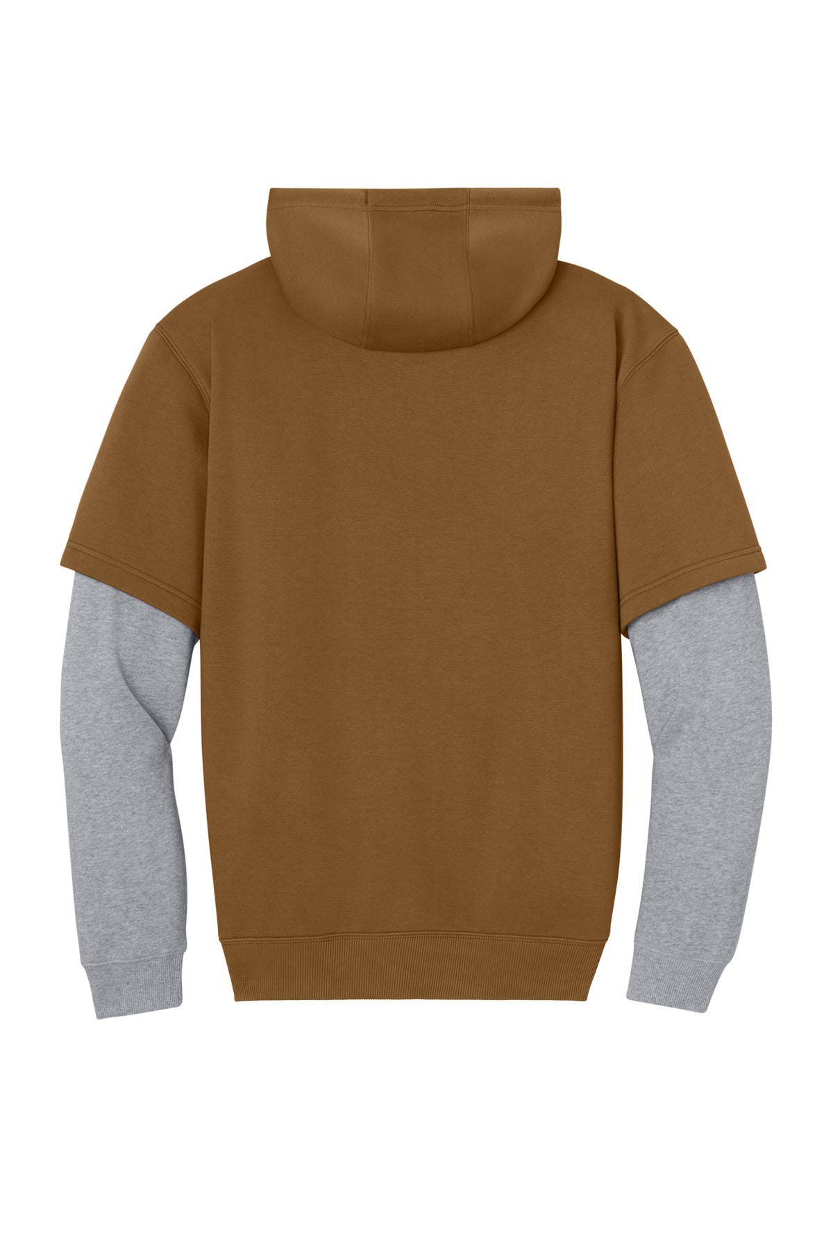 Rear View of DuckBr/HtG CornerStone Tough Fleece Layered Hoodie CSF632