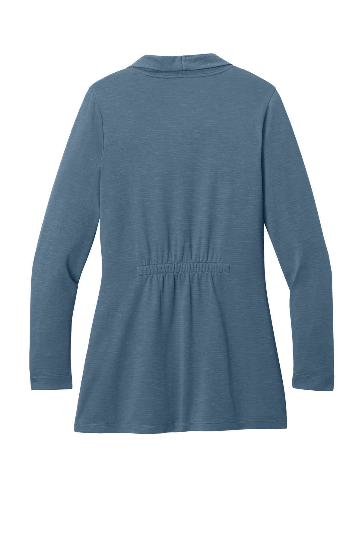 Rear View of DuskBlue Port Authority Women's Breakwater Open Cardigan LK820
