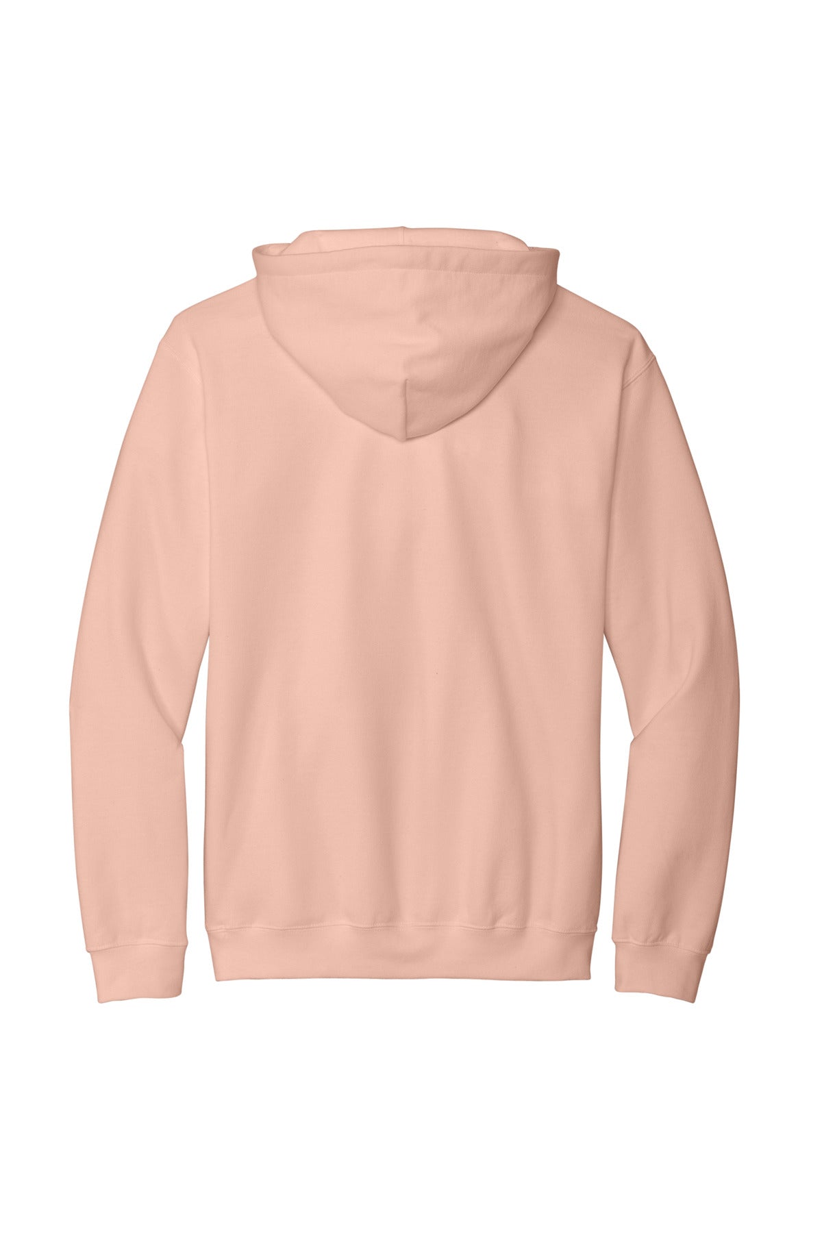 Rear View of DustyRose Gildan Softstyle Midweight Pullover Hooded Sweatshirt SF500