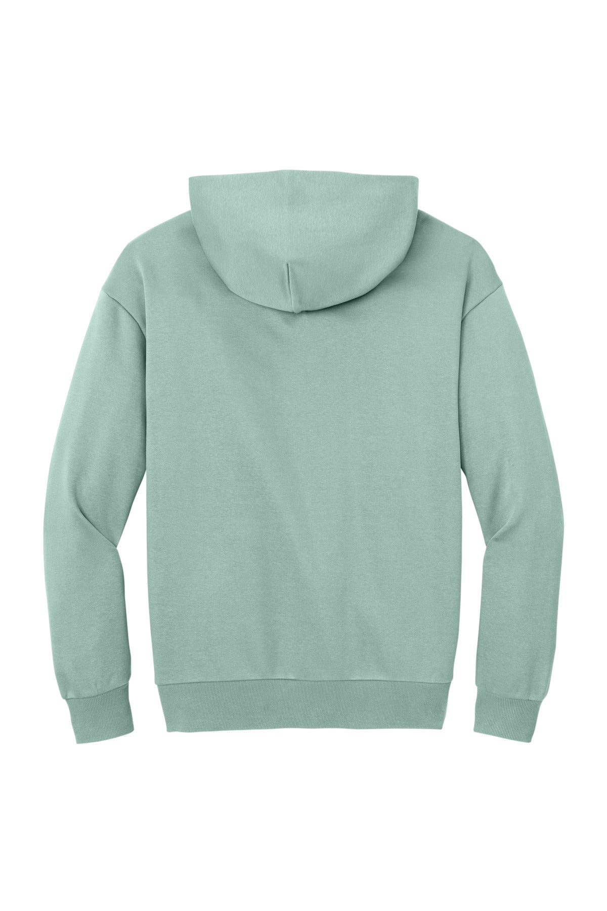 Rear View of DustySage District V.I.T. Heavyweight Fleece Hoodie DT6150