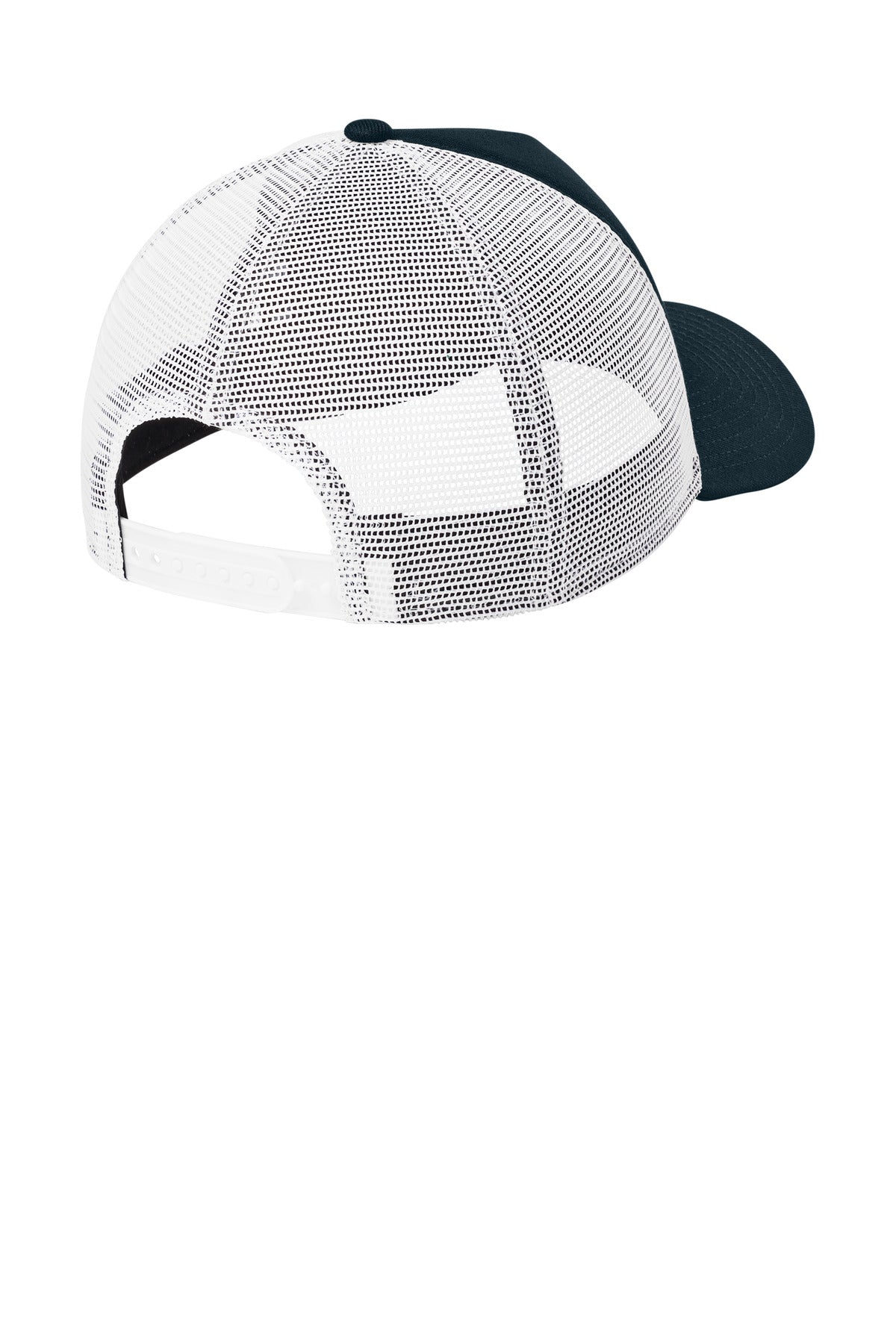 Rear View of FlagDpNv/W New Era A-Frame Snapback Mesh Back Cap NE212