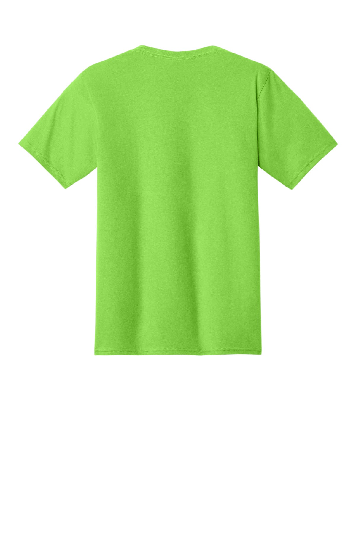 Rear View of Flash Green Port & Co Fan Favorite Tee. PC450