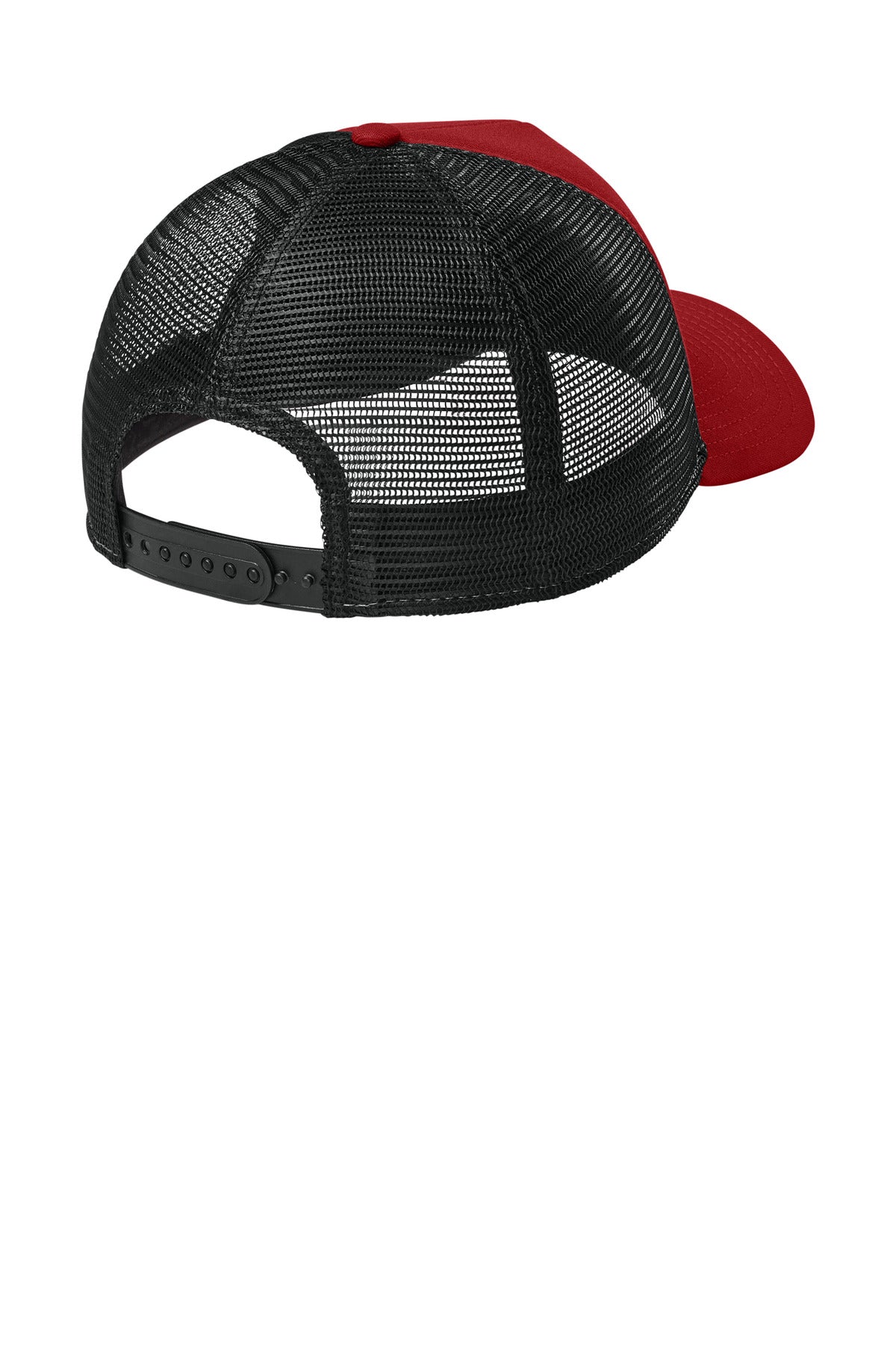Rear View of FlgScar/Bk New Era A-Frame Snapback Mesh Back Cap NE212