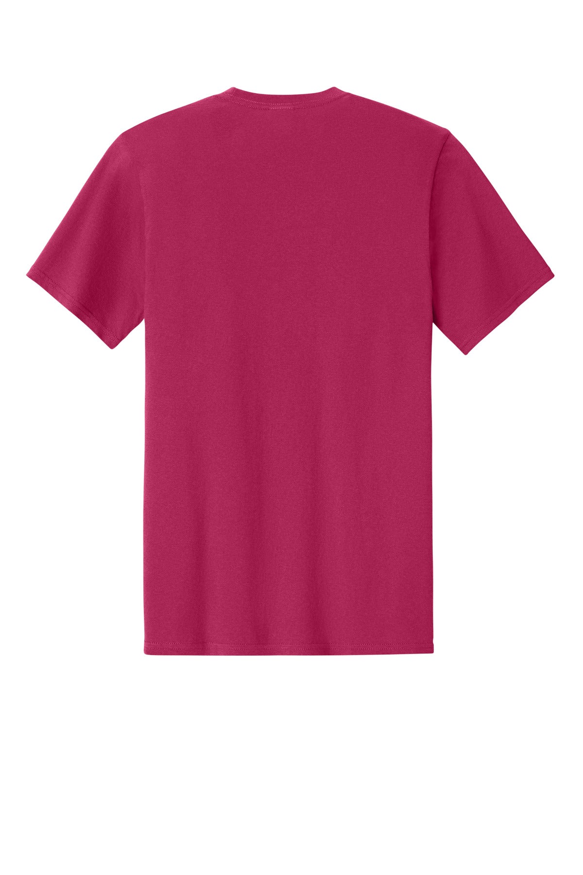 Rear View of FlushPink Port & Co Easy Cotton Tee PC43