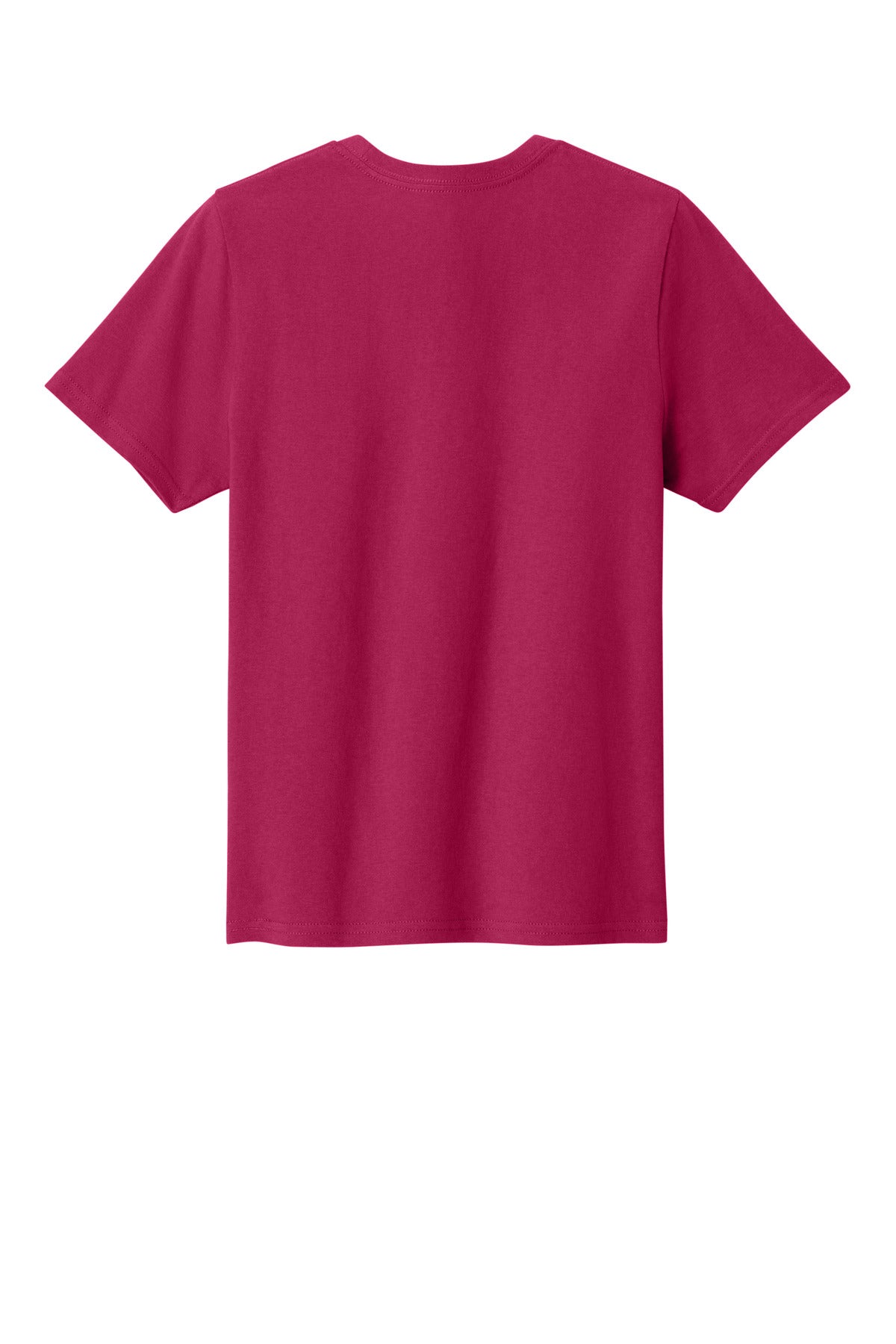 Rear View of FlushPink Port & Co Youth Easy Cotton Tee PC43Y