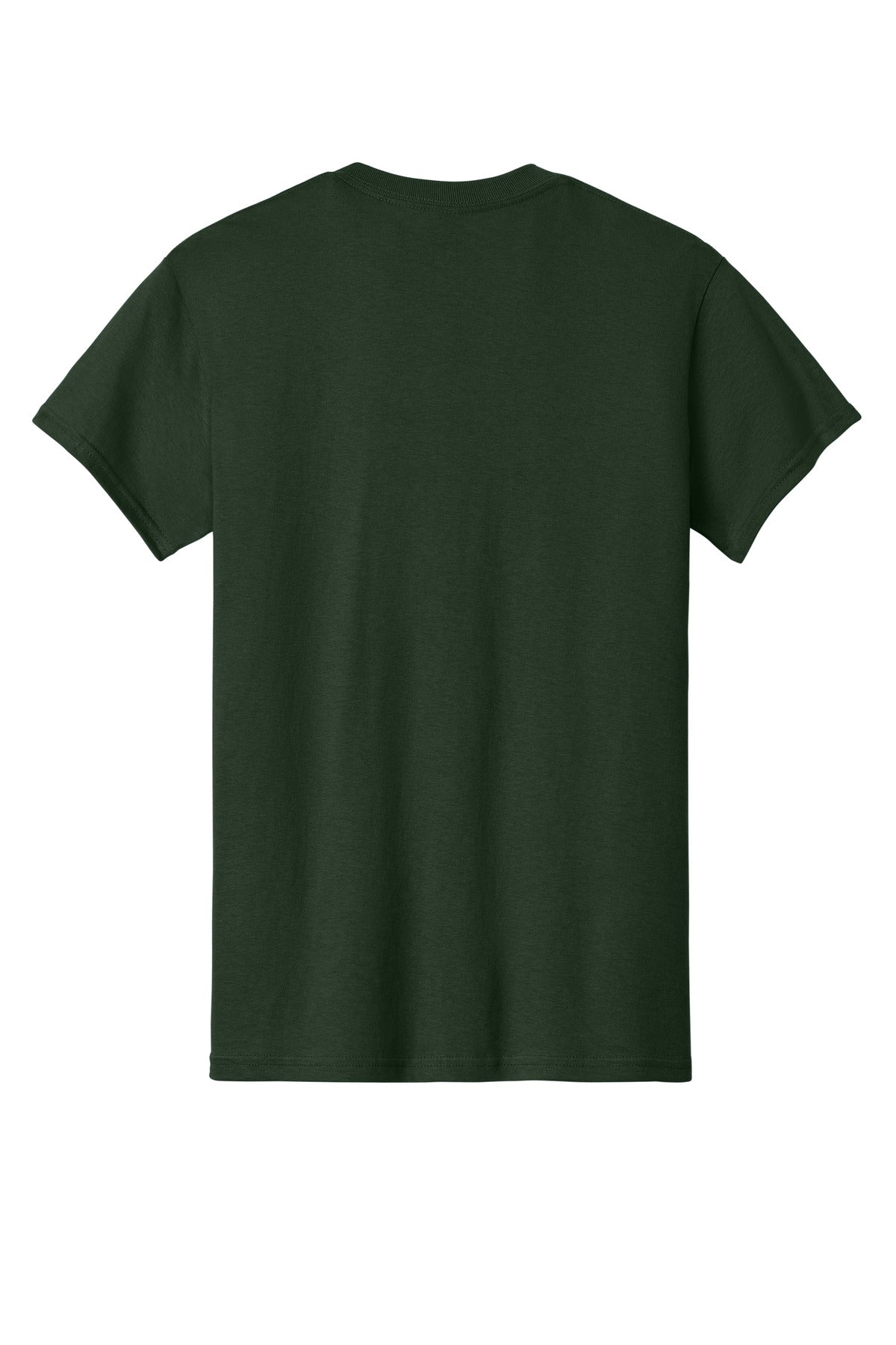 Rear View of Forest Gildan - Heavy Cotton 100% Cotton T-Shirt. 5000