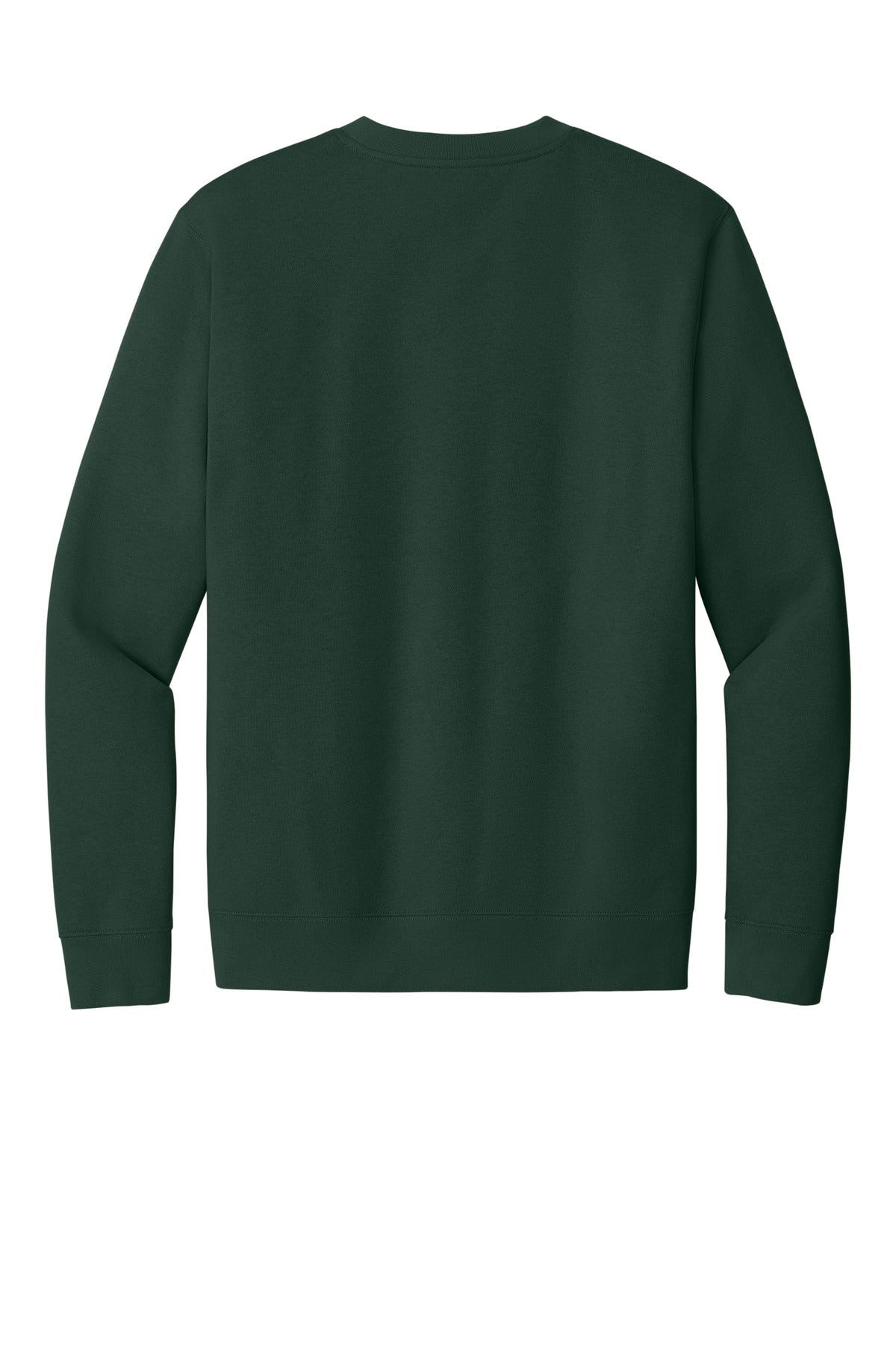 Rear View of Forest Green District V.I.T. Fleece Crew DT6104