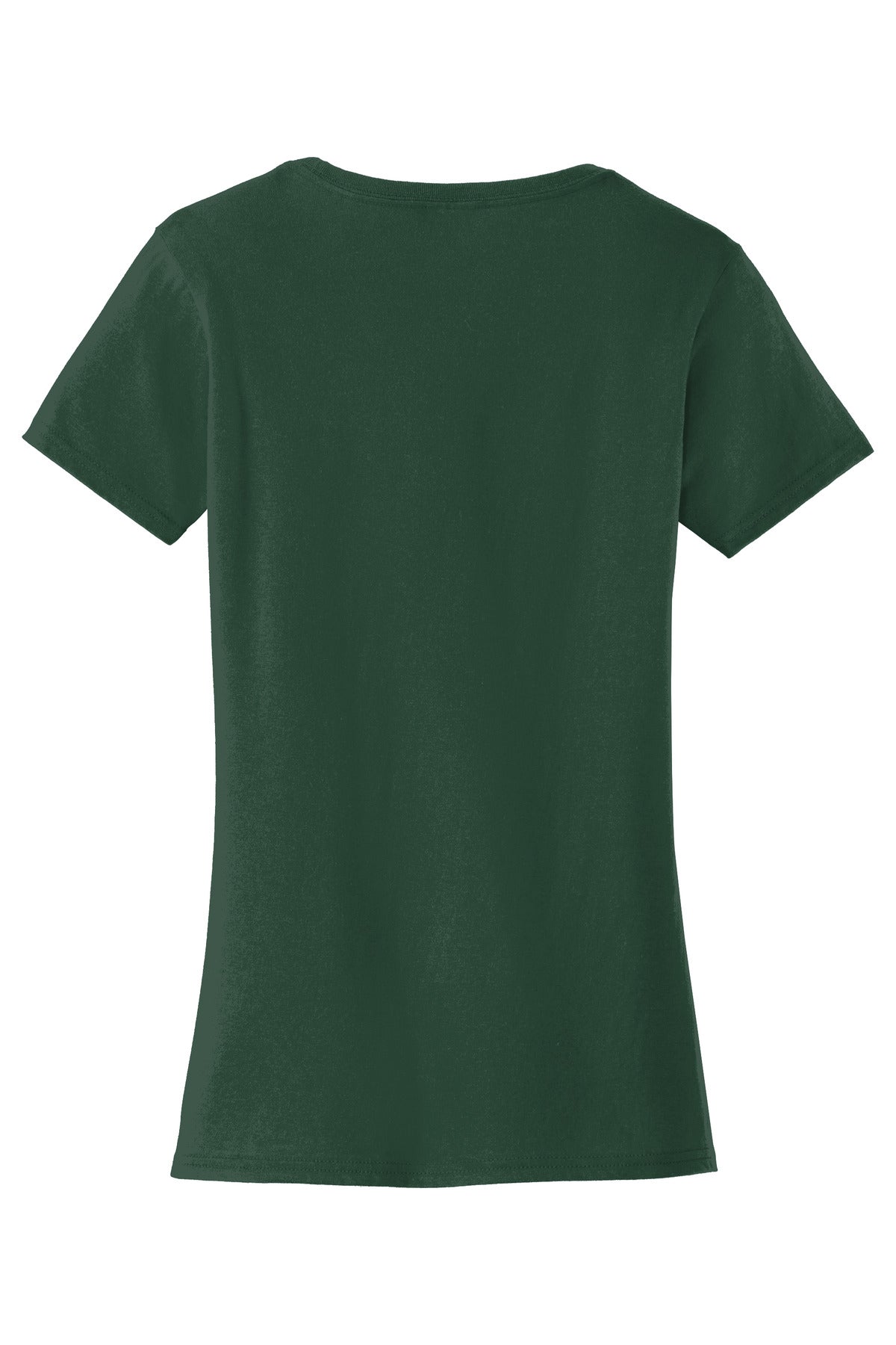 Rear View of Forest Green Port & Co Women's Fan Favorite Tee. LPC450