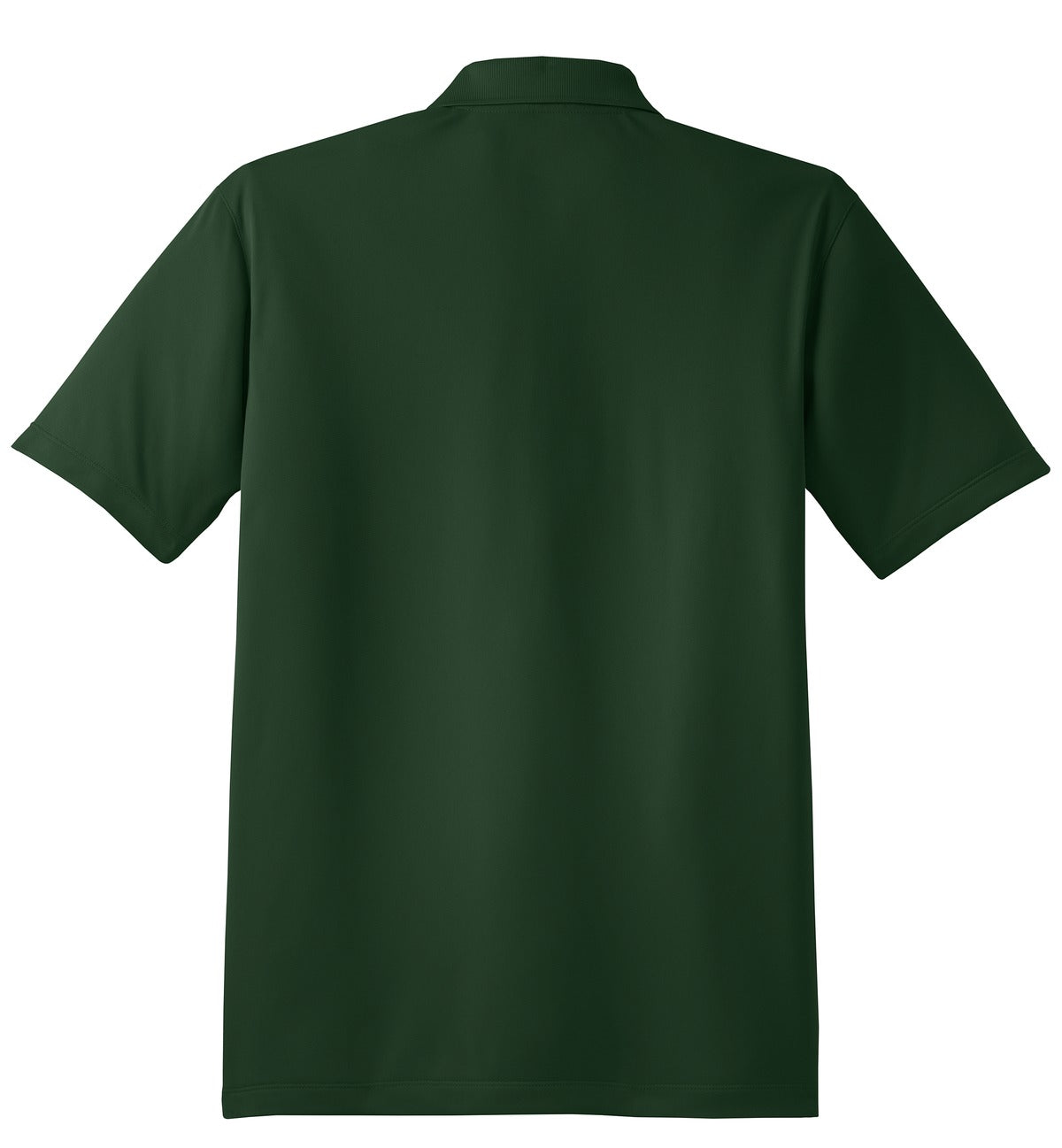 Rear View of Forest Green Sport-Tek Micropique Sport-Wick Polo. ST650