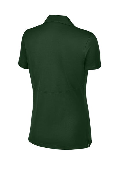 Rear View of Forest Green Sport-Tek Women's Micropique Sport-Wick Polo. LST650