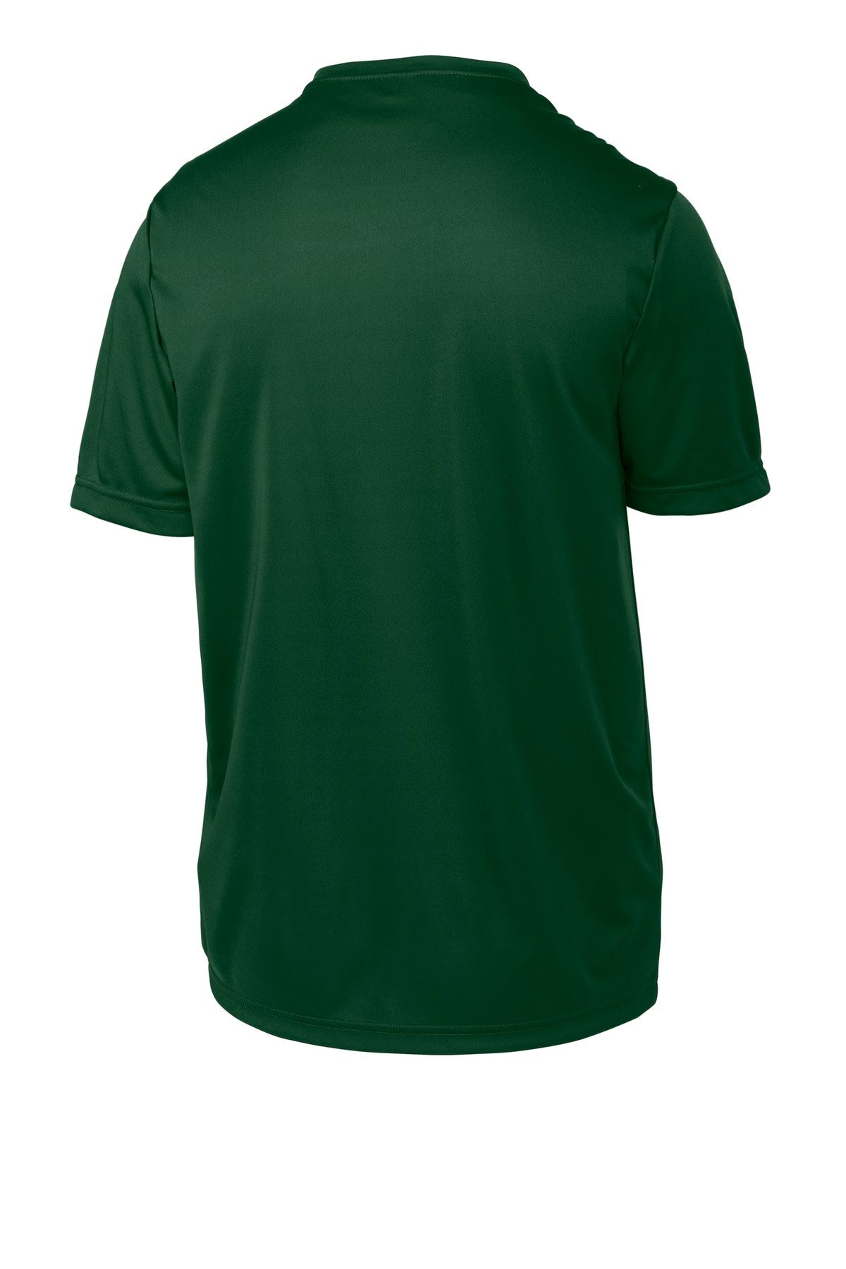 Rear View of Forest Green Sport-Tek Youth PosiCharge Competitor Tee. YST350