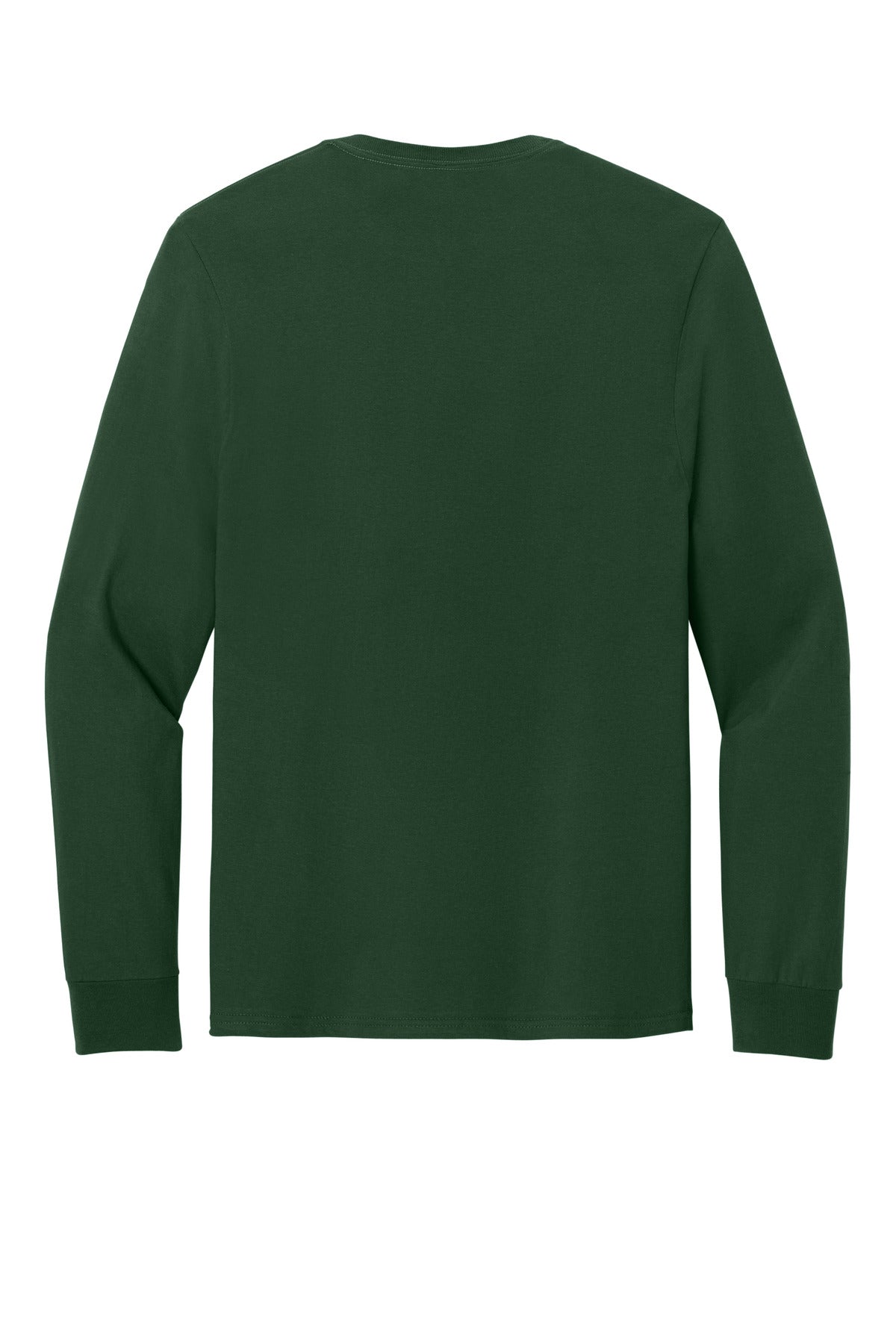 Rear View of ForestGrn Jerzees Classics Unisex Cotton Long Sleeve T-Shirt 363L