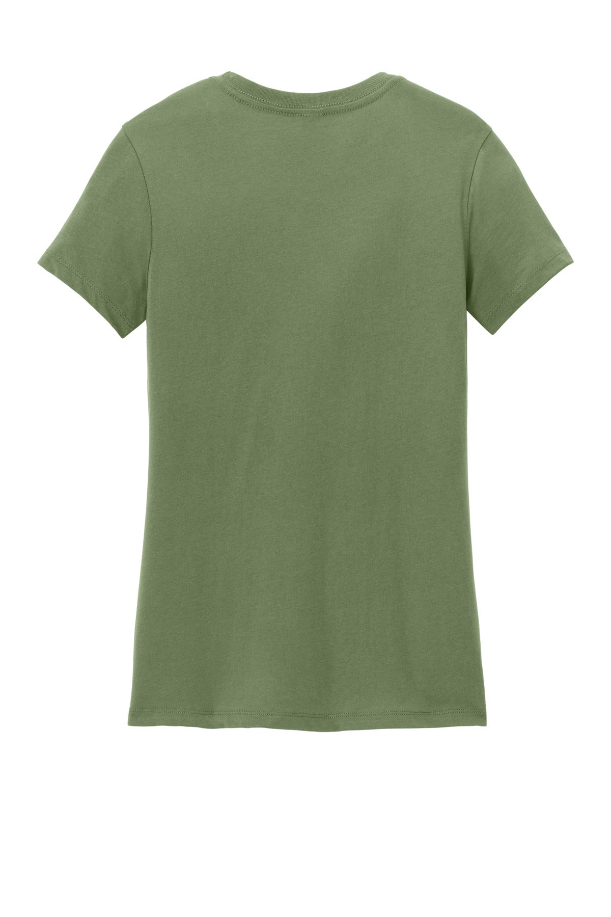 Rear View of Fresh Fatigue District Women's Perfect Weight Tee. DM104L