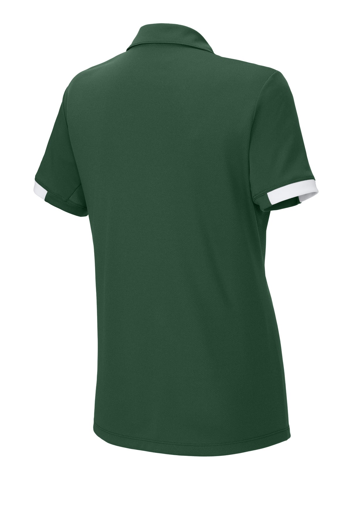 Rear View of FrGn/White Sport-Tek Women's Club Colorblock Polo LST444