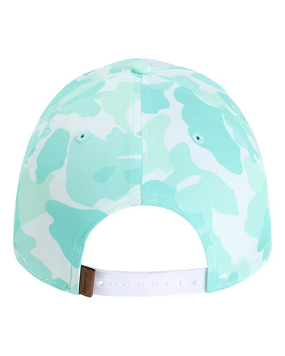 Rear View of Frog Skin Camo Aqua The Outtasite Cap - 5058