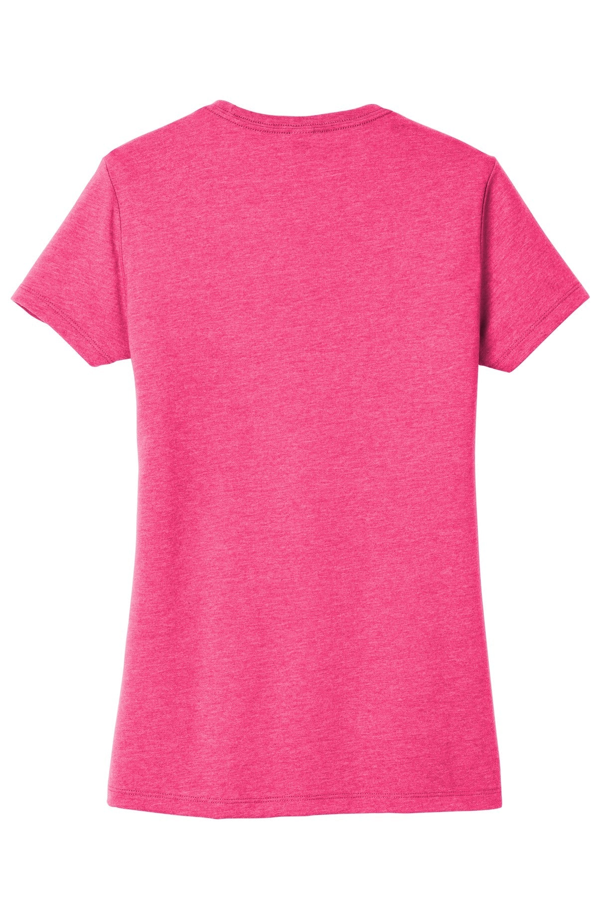 Rear View of Fuchsia Frost District Women's Very Important Tee . DT6002