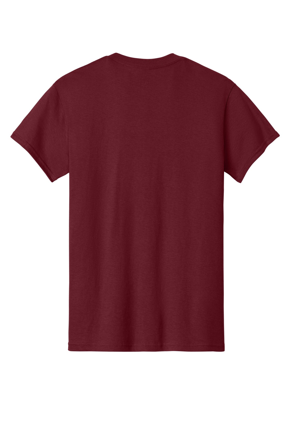 Rear View of Garnet Gildan - Heavy Cotton 100% Cotton T-Shirt. 5000