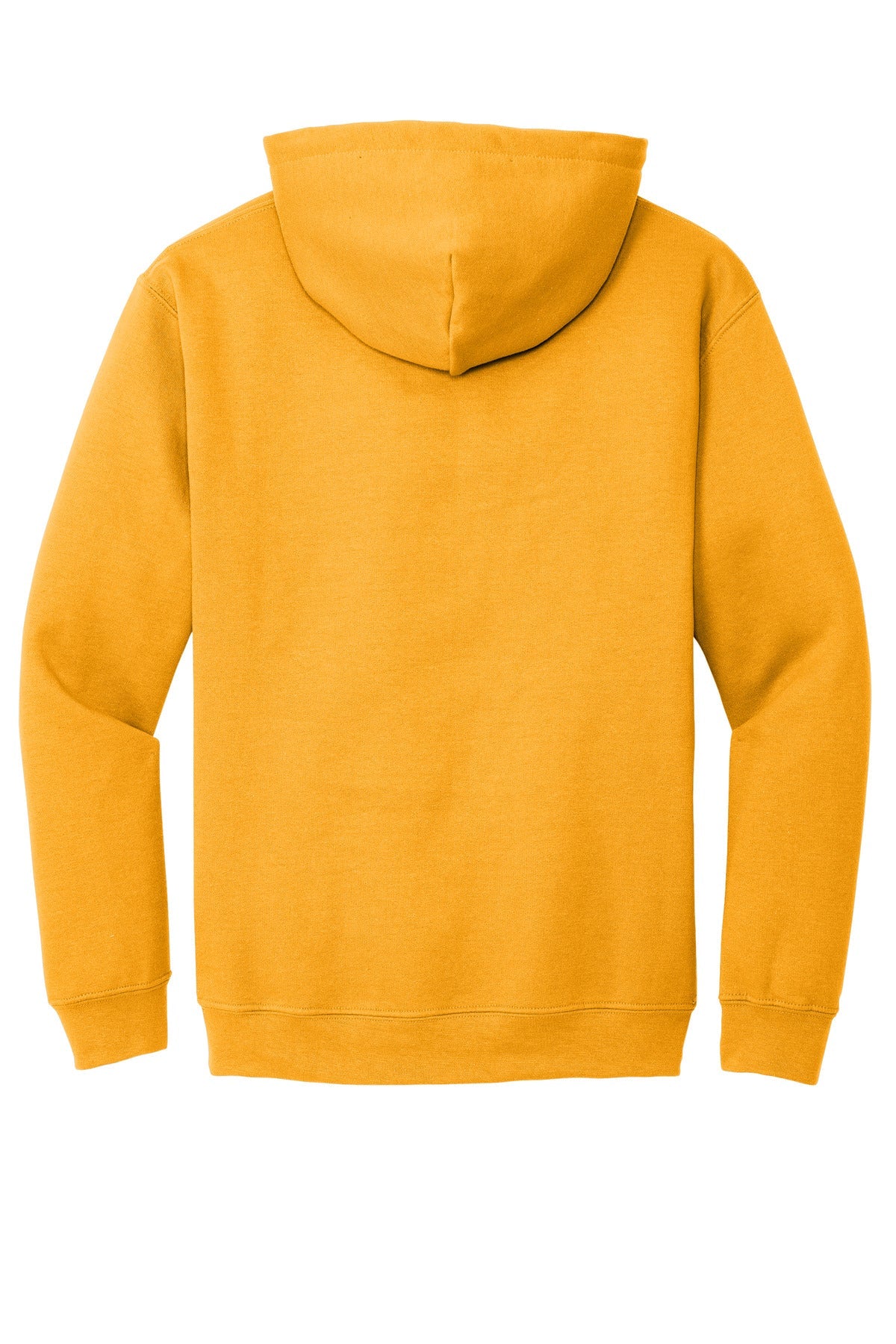 Rear View of Gold Gildan - Heavy Blend Hooded Sweatshirt. 18500
