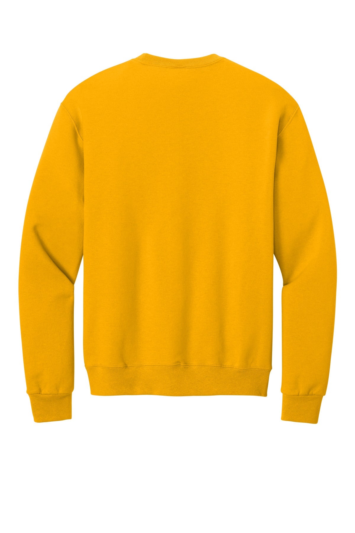 Rear View of Gold Jerzees - NuBlend Crewneck Sweatshirt. 562M