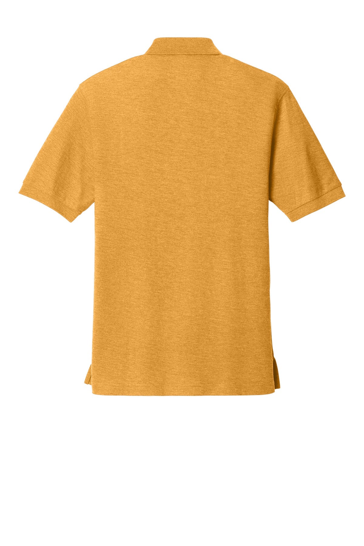Rear View of Gold Port Authority Extended Size Silk Touch Polo K500ES