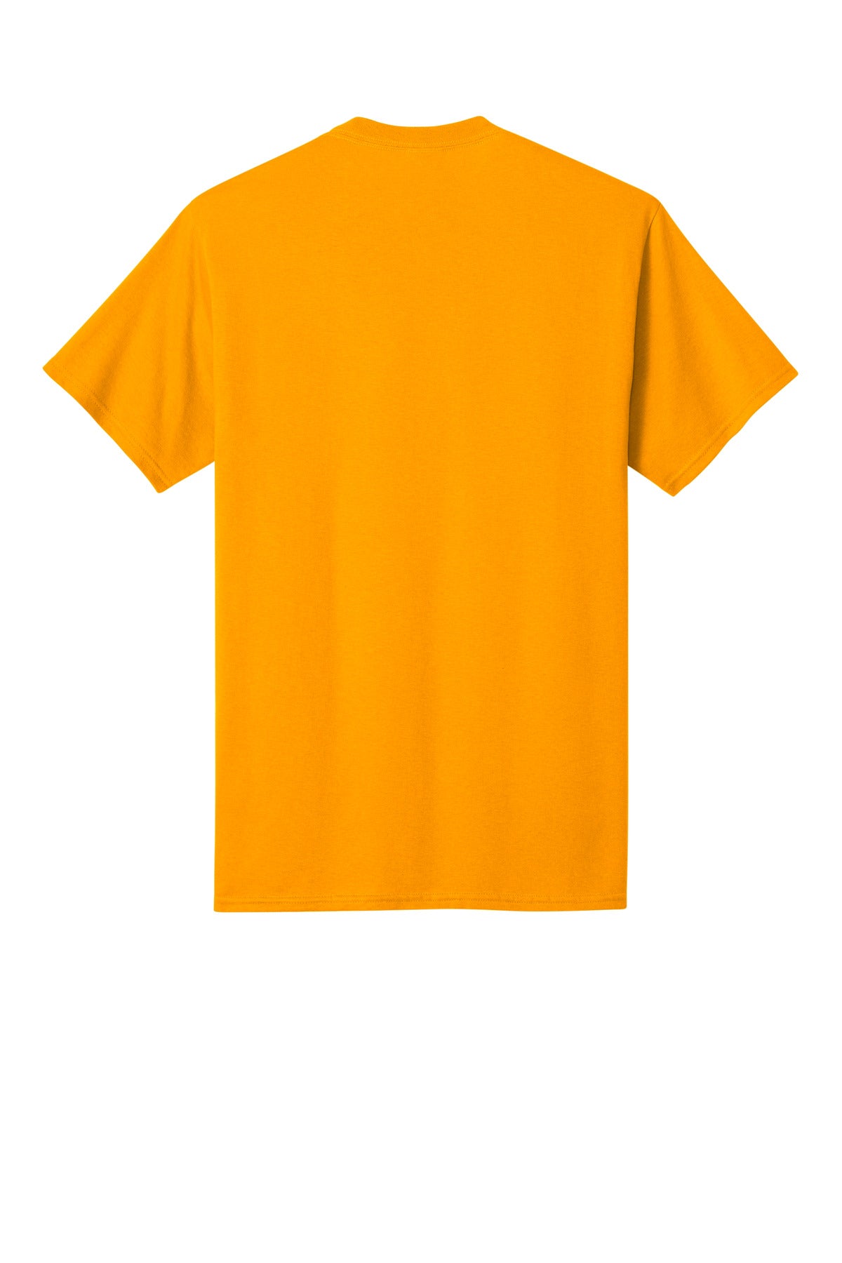 Rear View of Gold Port & Co Core Cotton Tee. PC54