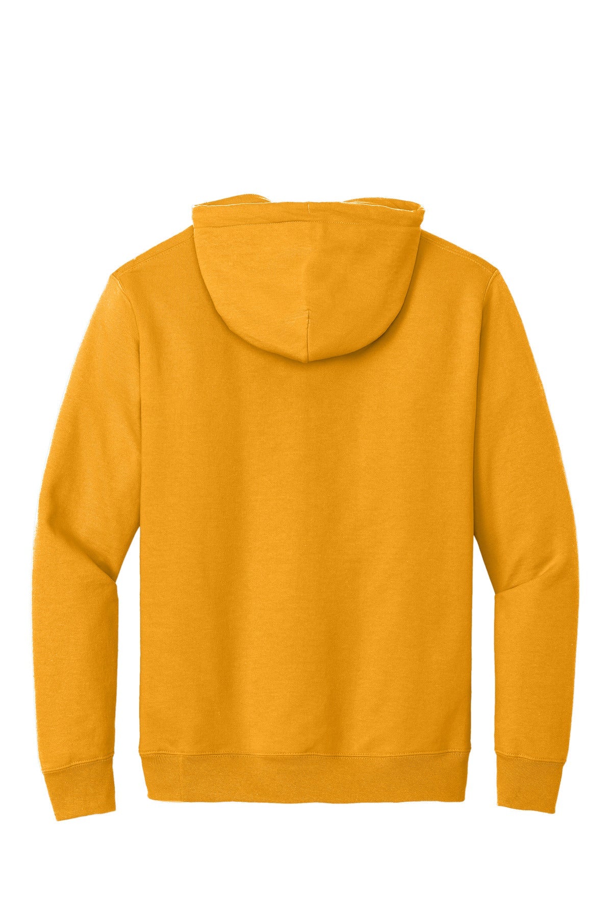 Rear View of Gold Port & Co Essential Fleece Pullover Hooded Sweatshirt. PC90H