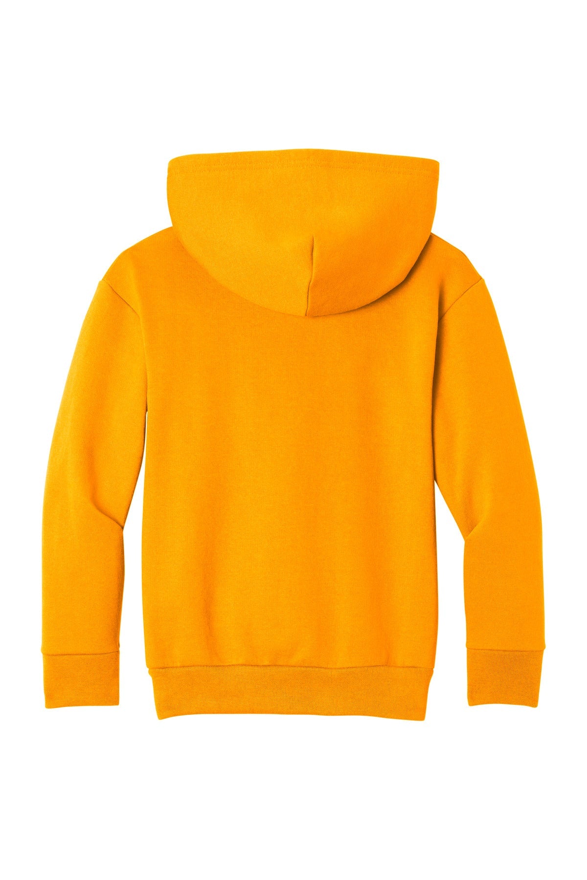 Rear View of Gold Port & Co Youth Easy Fleece Pullover Hooded Sweatshirt PC68YH