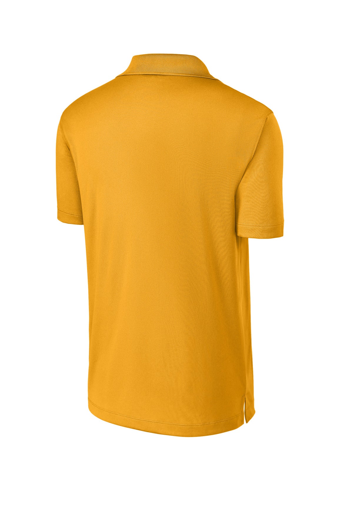 Rear View of Gold Sport-Tek Micropique Sport-Wick Polo. ST650