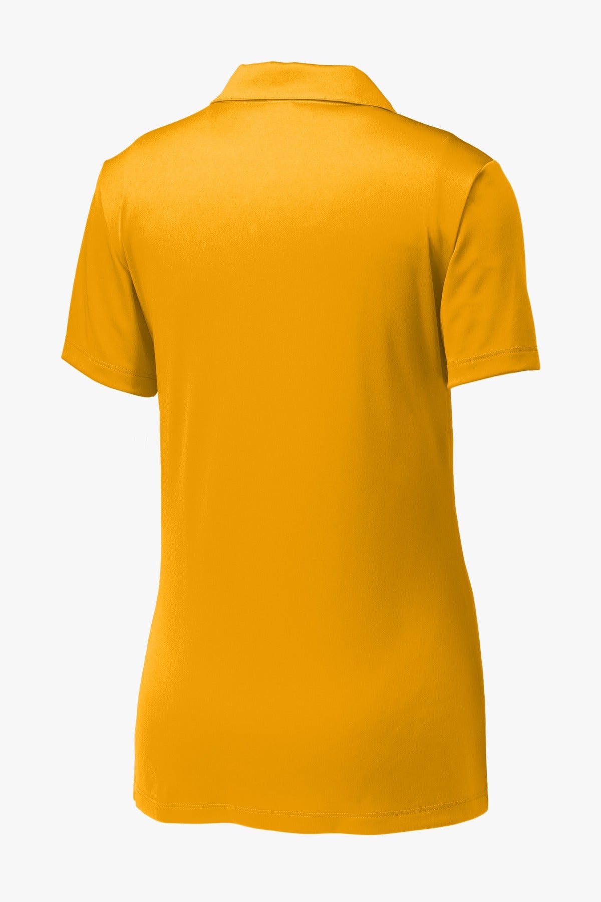 Rear View of Gold Sport-Tek Women's PosiCharge Competitor Polo. LST550