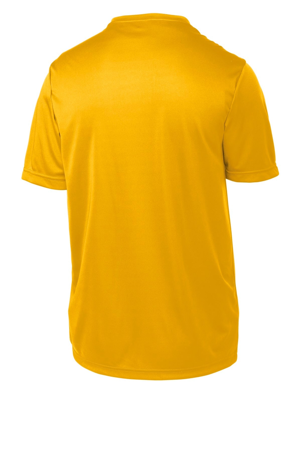 Rear View of Gold Sport-Tek Youth PosiCharge Competitor Tee. YST350